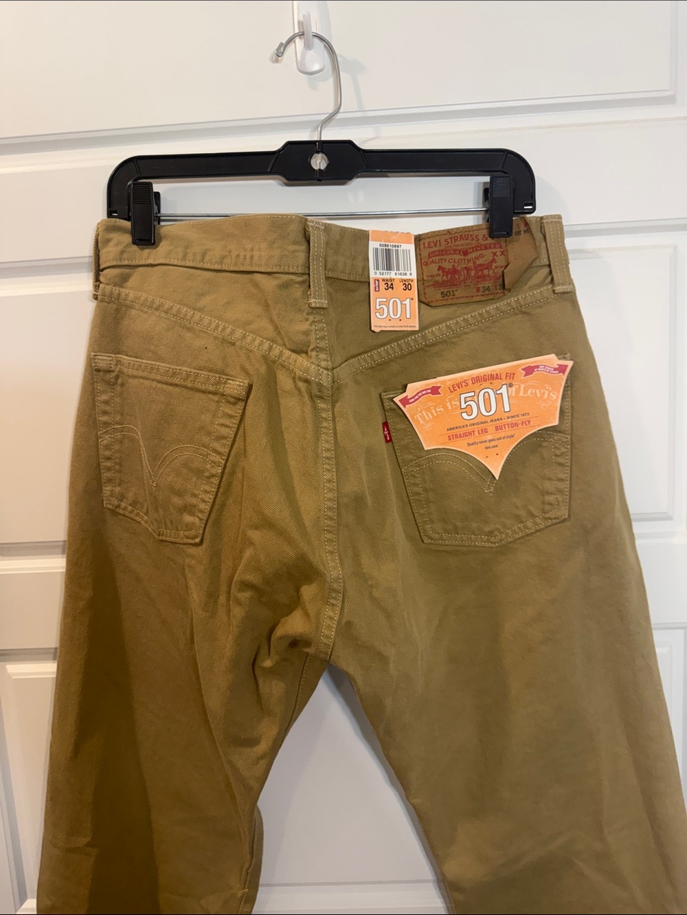 Levi's Men's 501 Original Fit Jeans Tobacco 34 x 30 NWT - Picture 2 of 6
